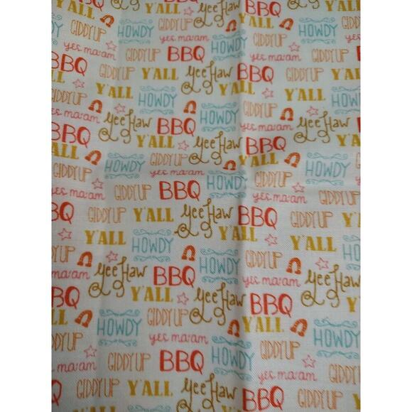 BBQ Howdy Fun New 100 Cotton Handmade Napkins Set Of 4 - Picture 6 of 7